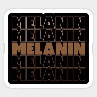 Melanin Pride Melanin Poppin Black Girl Magic Black Queen Black Pride Black History Gift Sticker